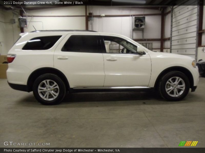 Stone White / Black 2011 Dodge Durango Crew 4x4