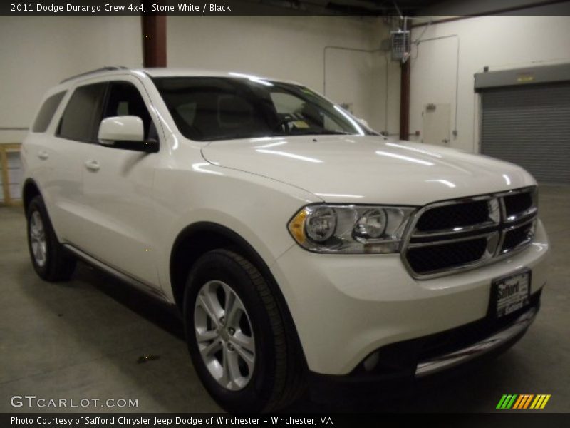 Stone White / Black 2011 Dodge Durango Crew 4x4