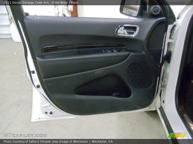 Stone White / Black 2011 Dodge Durango Crew 4x4