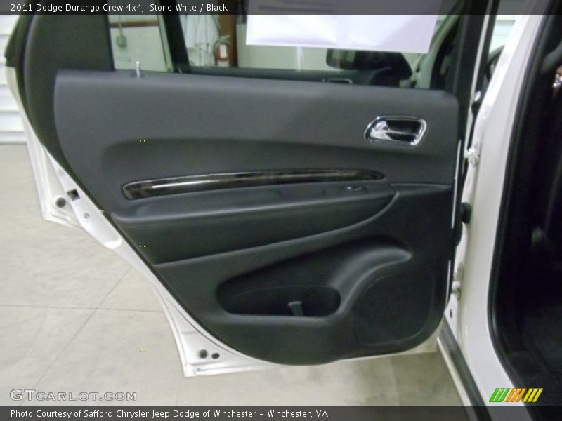 Stone White / Black 2011 Dodge Durango Crew 4x4