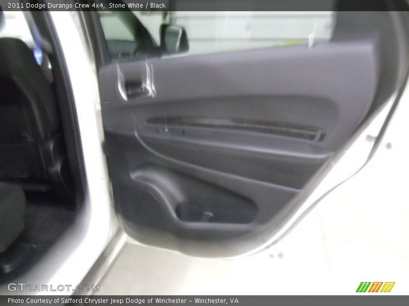 Stone White / Black 2011 Dodge Durango Crew 4x4