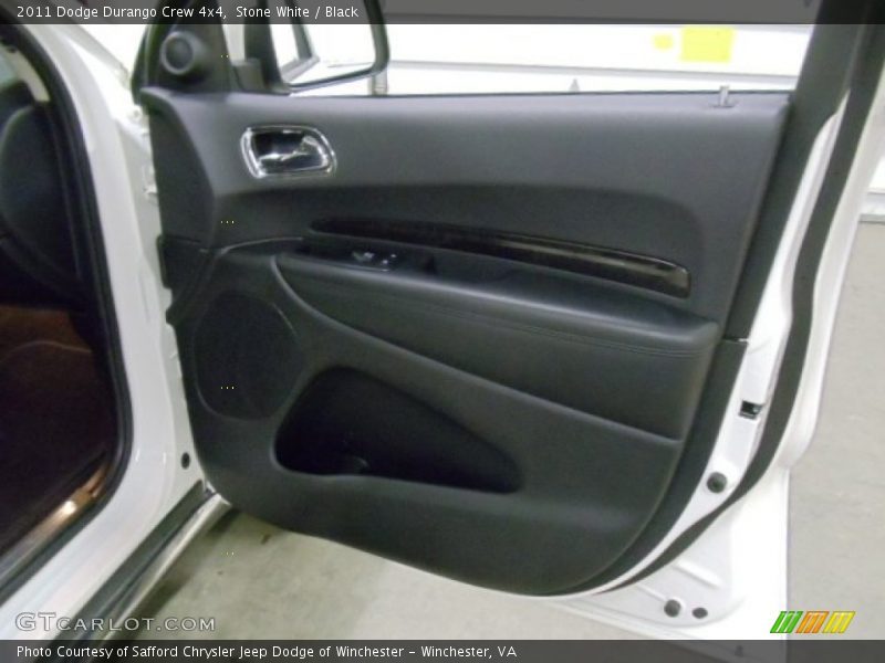 Stone White / Black 2011 Dodge Durango Crew 4x4