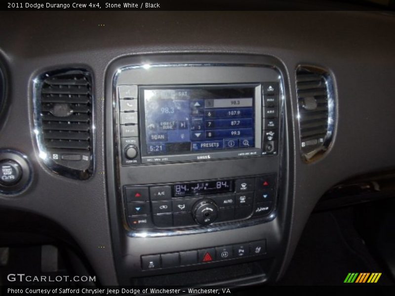 Stone White / Black 2011 Dodge Durango Crew 4x4