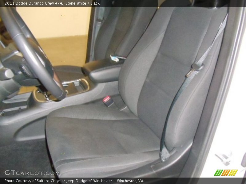 Stone White / Black 2011 Dodge Durango Crew 4x4