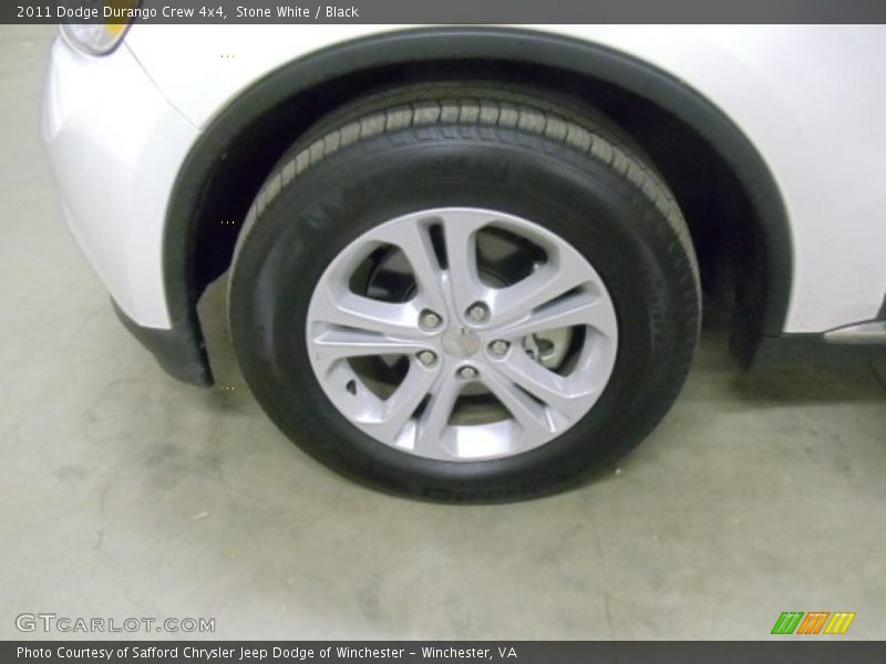 Stone White / Black 2011 Dodge Durango Crew 4x4