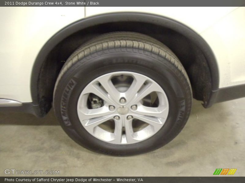 Stone White / Black 2011 Dodge Durango Crew 4x4