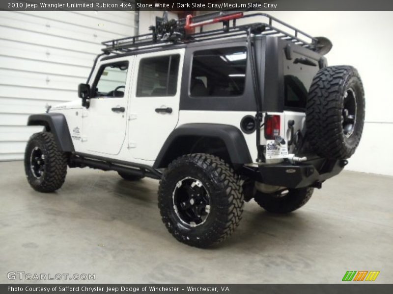 Stone White / Dark Slate Gray/Medium Slate Gray 2010 Jeep Wrangler Unlimited Rubicon 4x4