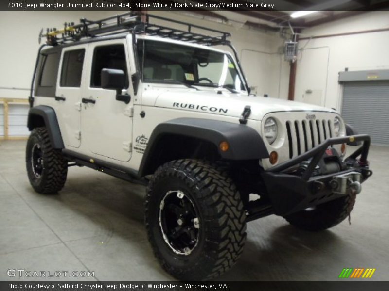 Stone White / Dark Slate Gray/Medium Slate Gray 2010 Jeep Wrangler Unlimited Rubicon 4x4