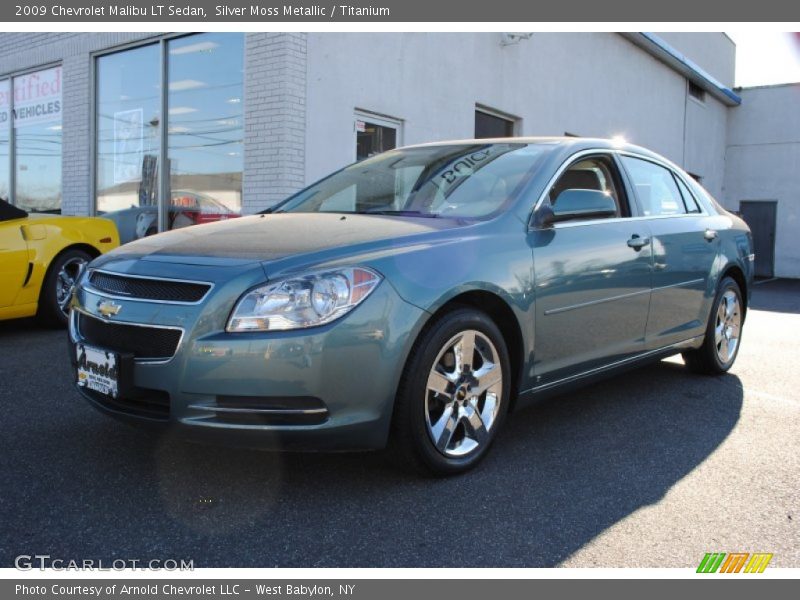 Silver Moss Metallic / Titanium 2009 Chevrolet Malibu LT Sedan