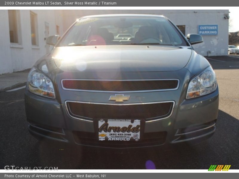 Silver Moss Metallic / Titanium 2009 Chevrolet Malibu LT Sedan