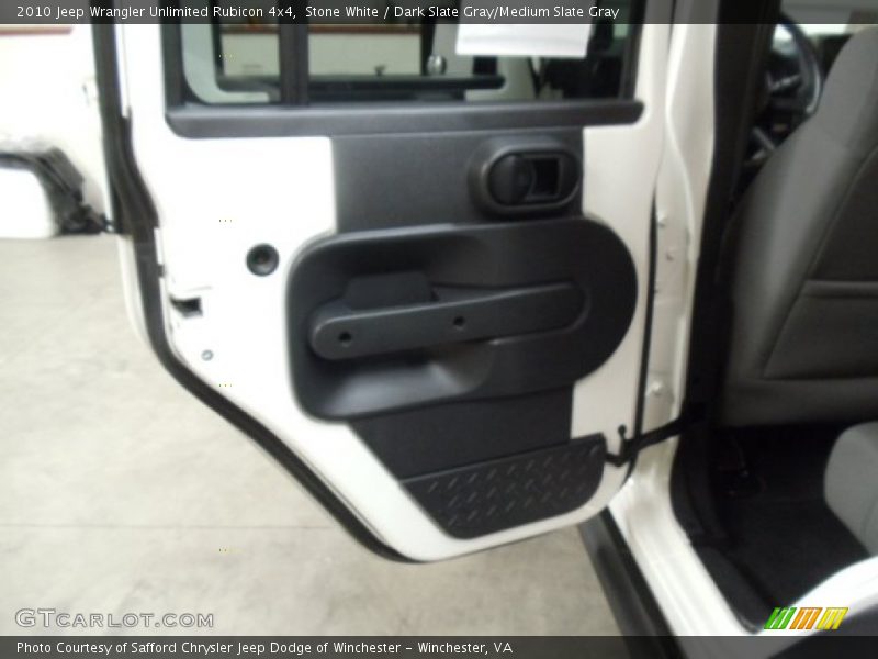 Stone White / Dark Slate Gray/Medium Slate Gray 2010 Jeep Wrangler Unlimited Rubicon 4x4