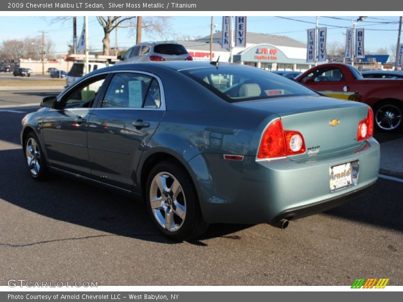 Silver Moss Metallic / Titanium 2009 Chevrolet Malibu LT Sedan