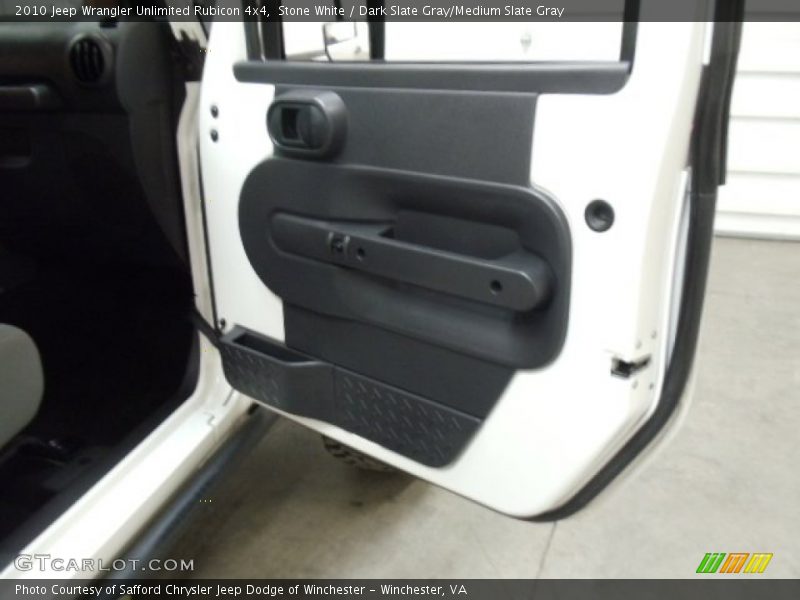 Stone White / Dark Slate Gray/Medium Slate Gray 2010 Jeep Wrangler Unlimited Rubicon 4x4