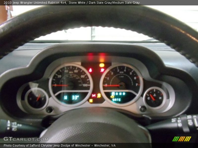 Stone White / Dark Slate Gray/Medium Slate Gray 2010 Jeep Wrangler Unlimited Rubicon 4x4