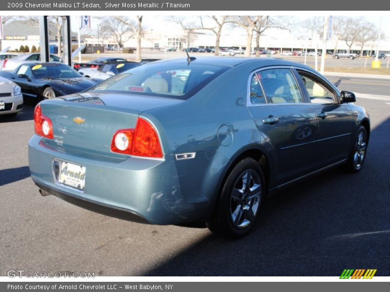 Silver Moss Metallic / Titanium 2009 Chevrolet Malibu LT Sedan