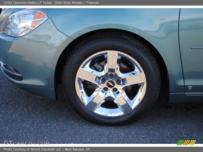Silver Moss Metallic / Titanium 2009 Chevrolet Malibu LT Sedan