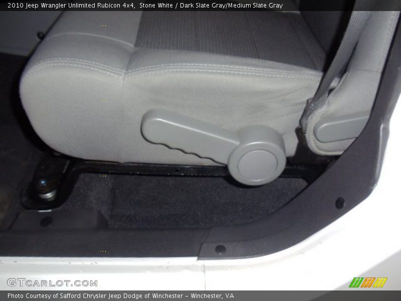 Stone White / Dark Slate Gray/Medium Slate Gray 2010 Jeep Wrangler Unlimited Rubicon 4x4