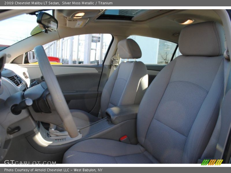 Silver Moss Metallic / Titanium 2009 Chevrolet Malibu LT Sedan