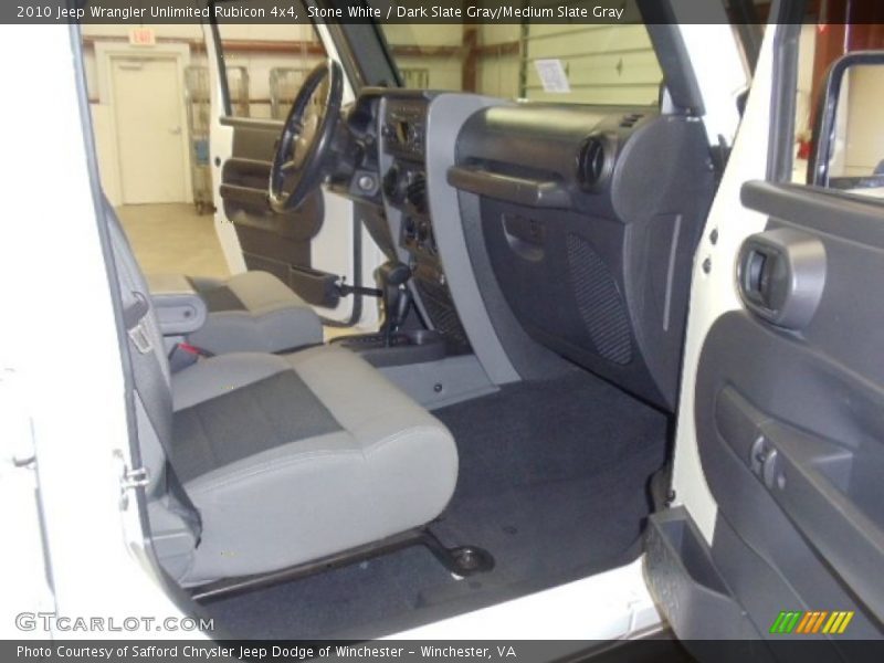 Stone White / Dark Slate Gray/Medium Slate Gray 2010 Jeep Wrangler Unlimited Rubicon 4x4