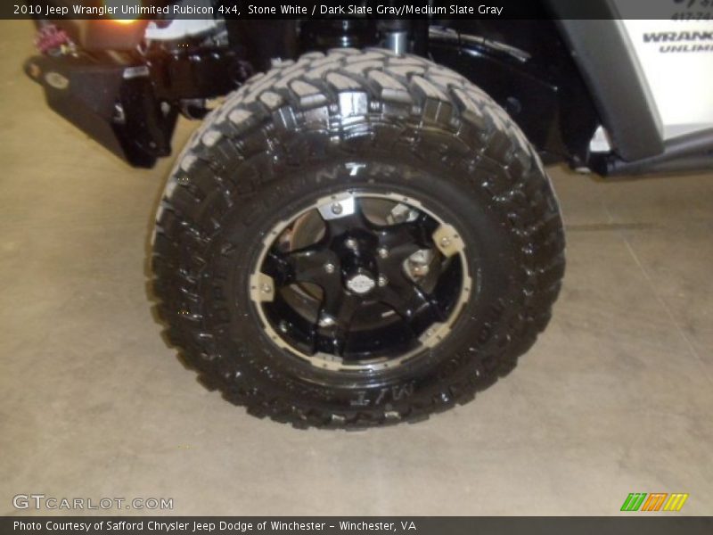 Stone White / Dark Slate Gray/Medium Slate Gray 2010 Jeep Wrangler Unlimited Rubicon 4x4