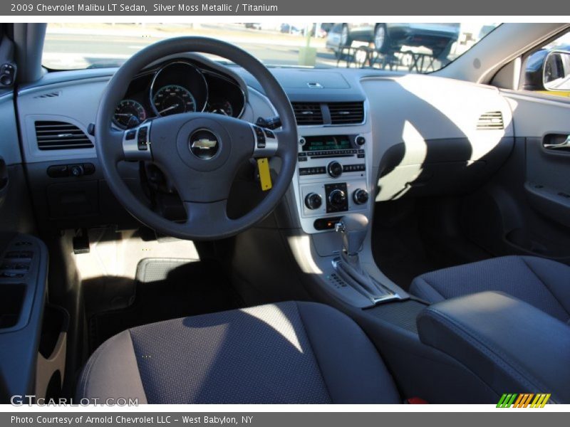 Silver Moss Metallic / Titanium 2009 Chevrolet Malibu LT Sedan