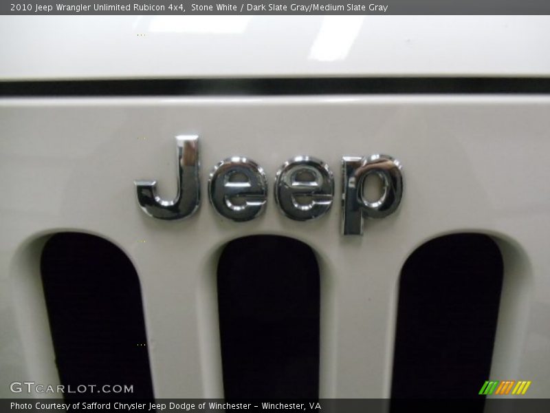 Stone White / Dark Slate Gray/Medium Slate Gray 2010 Jeep Wrangler Unlimited Rubicon 4x4