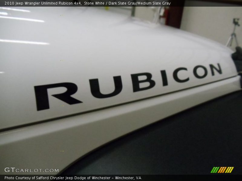 Stone White / Dark Slate Gray/Medium Slate Gray 2010 Jeep Wrangler Unlimited Rubicon 4x4