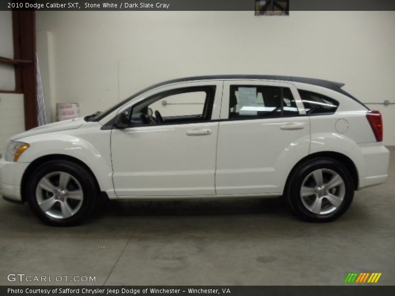 Stone White / Dark Slate Gray 2010 Dodge Caliber SXT
