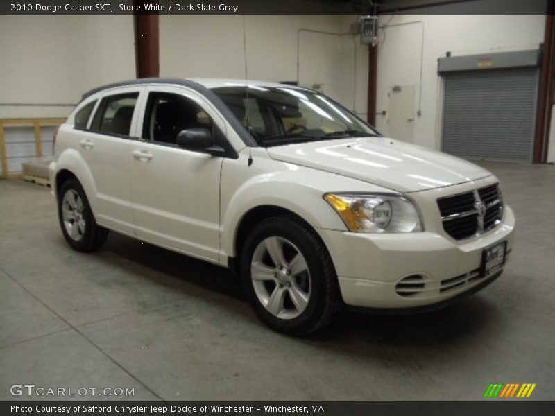 Stone White / Dark Slate Gray 2010 Dodge Caliber SXT