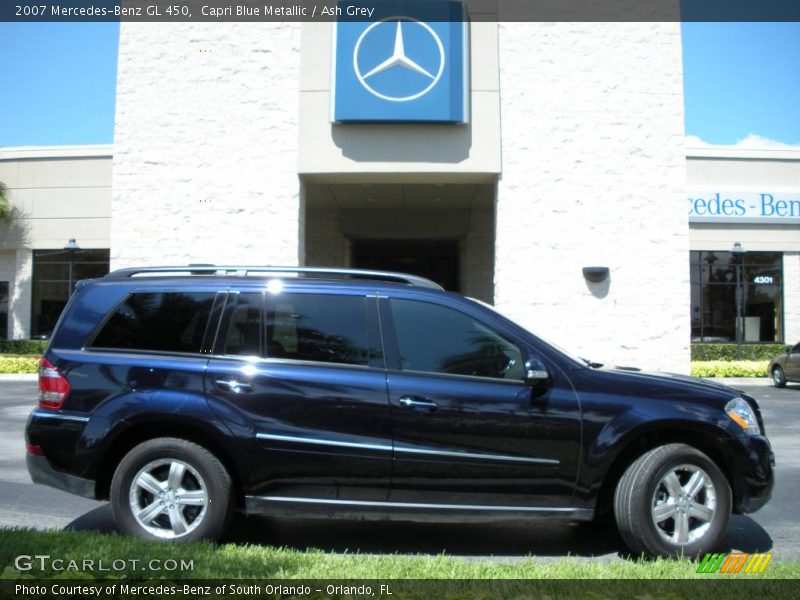 Capri Blue Metallic / Ash Grey 2007 Mercedes-Benz GL 450