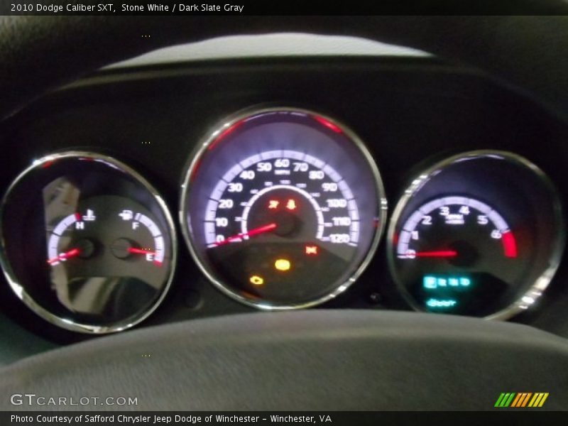 Stone White / Dark Slate Gray 2010 Dodge Caliber SXT