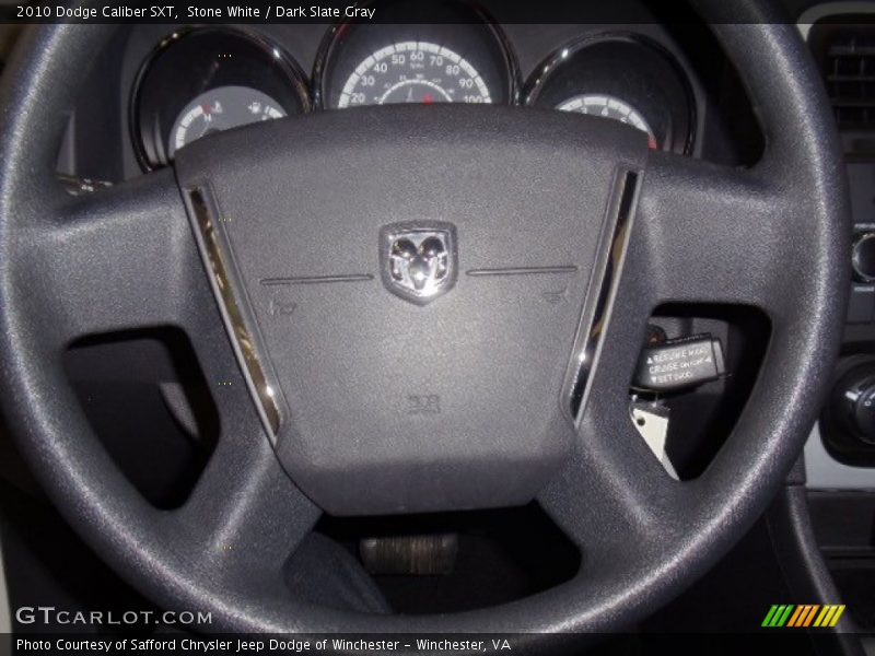 Stone White / Dark Slate Gray 2010 Dodge Caliber SXT