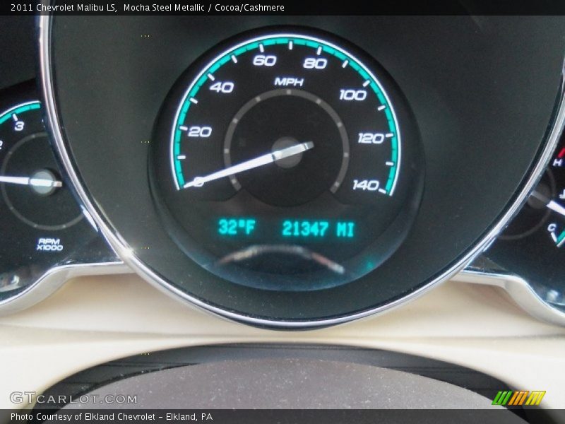 Mocha Steel Metallic / Cocoa/Cashmere 2011 Chevrolet Malibu LS