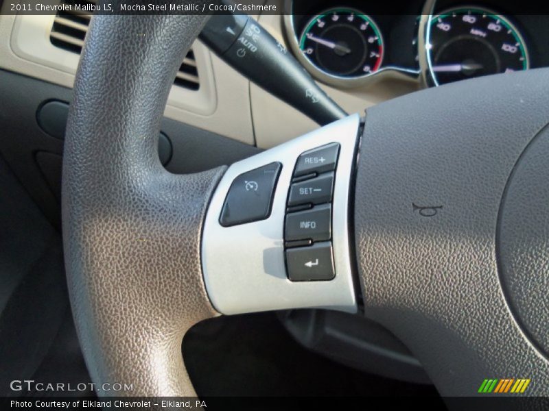 Mocha Steel Metallic / Cocoa/Cashmere 2011 Chevrolet Malibu LS