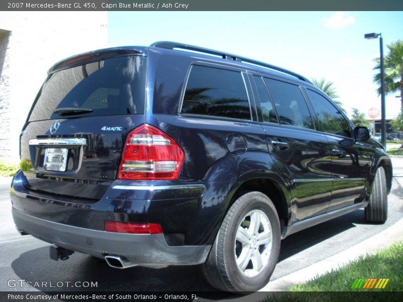 Capri Blue Metallic / Ash Grey 2007 Mercedes-Benz GL 450