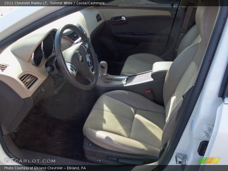 Summit White / Cocoa/Cashmere 2011 Chevrolet Malibu LT