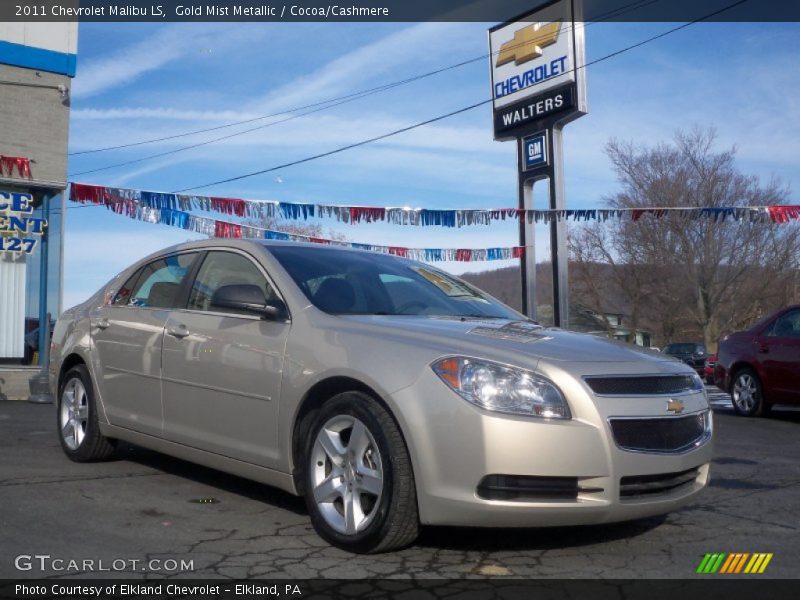 Gold Mist Metallic / Cocoa/Cashmere 2011 Chevrolet Malibu LS
