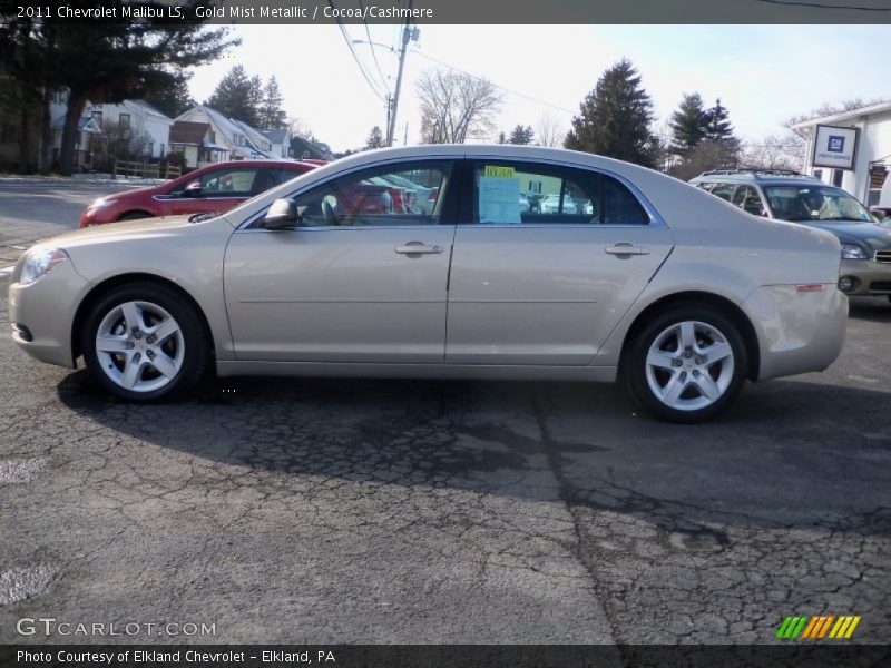 Gold Mist Metallic / Cocoa/Cashmere 2011 Chevrolet Malibu LS