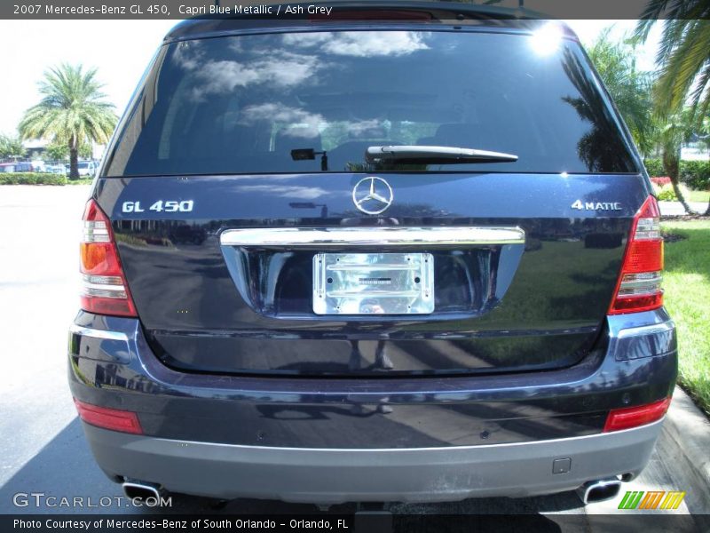 Capri Blue Metallic / Ash Grey 2007 Mercedes-Benz GL 450