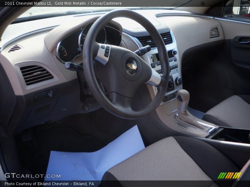 Gold Mist Metallic / Cocoa/Cashmere 2011 Chevrolet Malibu LS