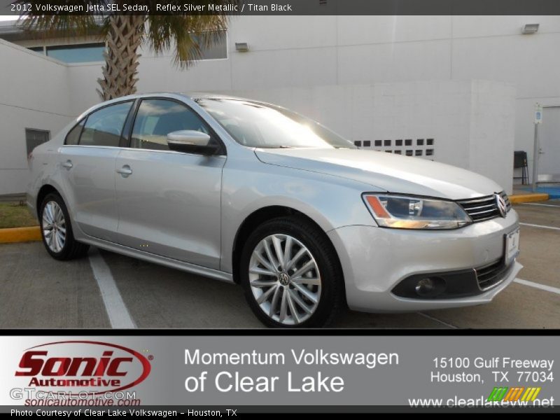 Reflex Silver Metallic / Titan Black 2012 Volkswagen Jetta SEL Sedan