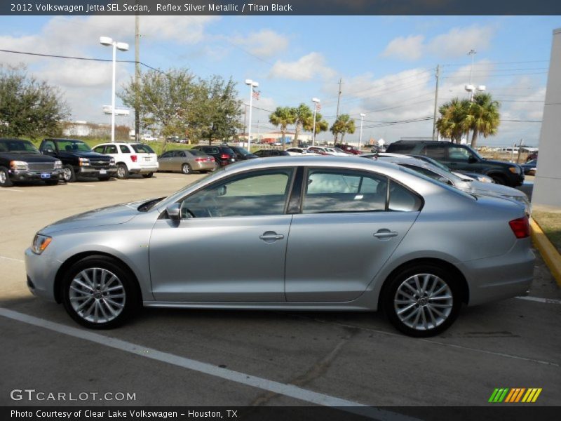 Reflex Silver Metallic / Titan Black 2012 Volkswagen Jetta SEL Sedan