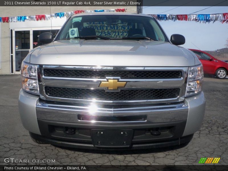Sheer Silver Metallic / Ebony 2011 Chevrolet Silverado 1500 LT Regular Cab 4x4