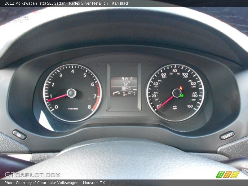 Reflex Silver Metallic / Titan Black 2012 Volkswagen Jetta SEL Sedan