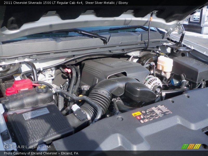Sheer Silver Metallic / Ebony 2011 Chevrolet Silverado 1500 LT Regular Cab 4x4