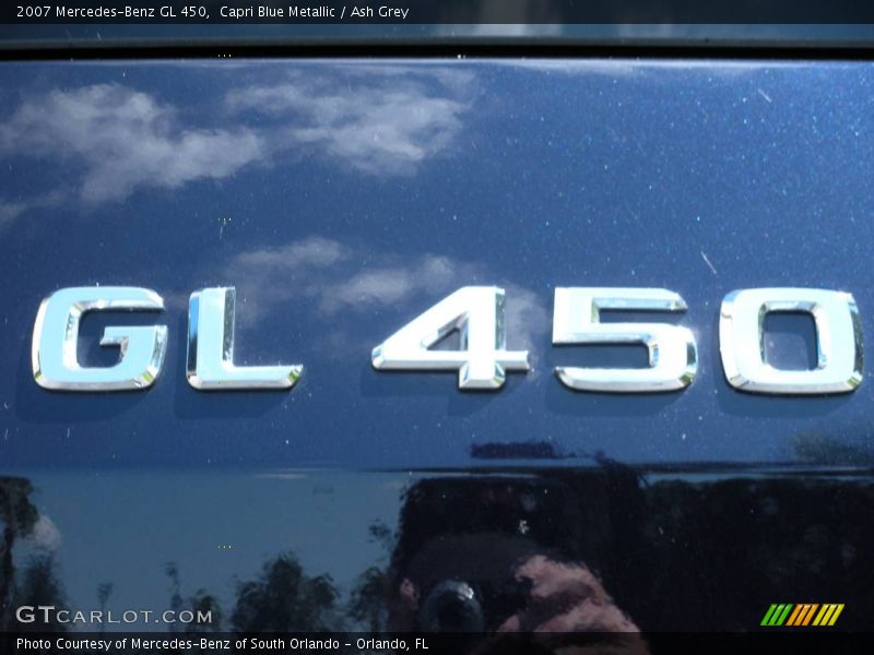 Capri Blue Metallic / Ash Grey 2007 Mercedes-Benz GL 450