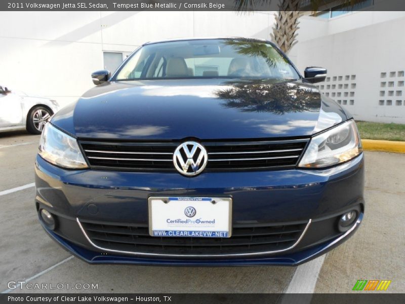 Tempest Blue Metallic / Cornsilk Beige 2011 Volkswagen Jetta SEL Sedan