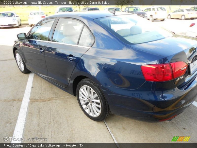 Tempest Blue Metallic / Cornsilk Beige 2011 Volkswagen Jetta SEL Sedan