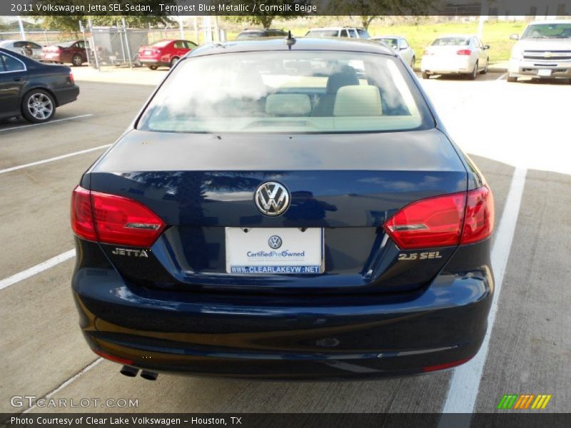 Tempest Blue Metallic / Cornsilk Beige 2011 Volkswagen Jetta SEL Sedan