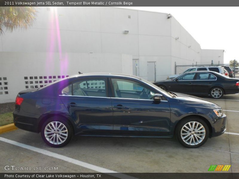 Tempest Blue Metallic / Cornsilk Beige 2011 Volkswagen Jetta SEL Sedan